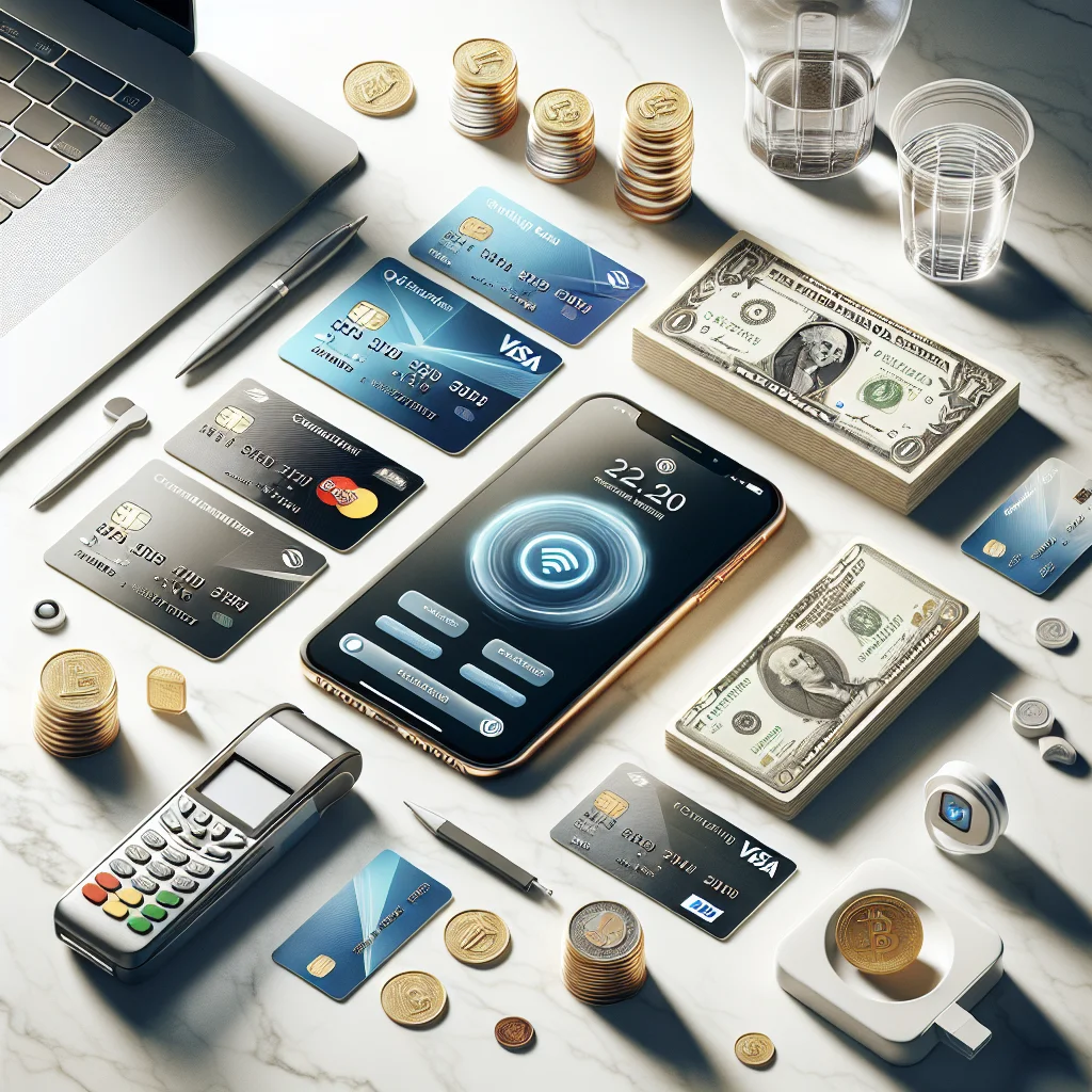 Ilustração de métodos de pagamento disponíveis